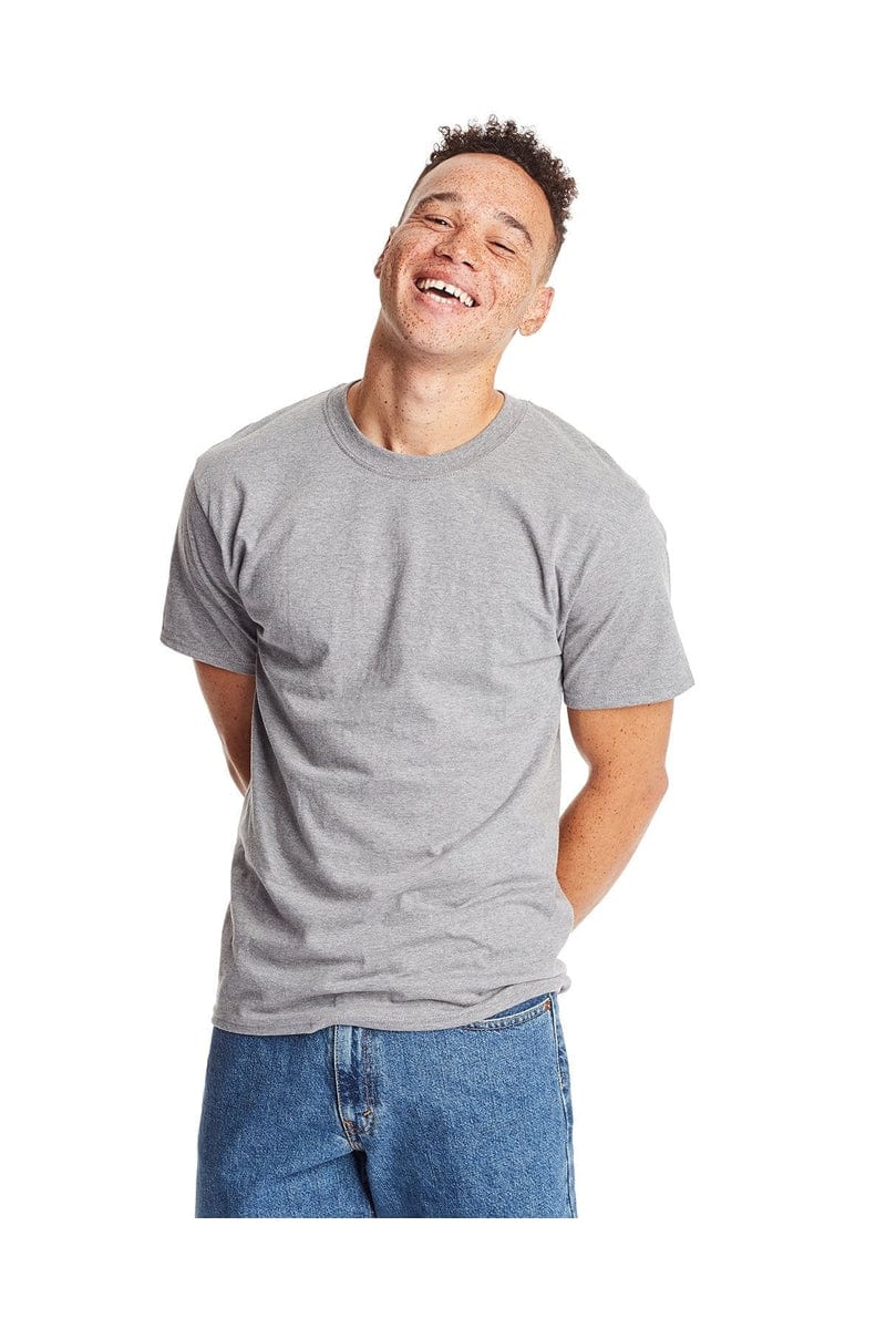 Hanes T-Shirts S / Oxford Gray Hanes 5180: Adult 6.1 oz. Beefy-T®