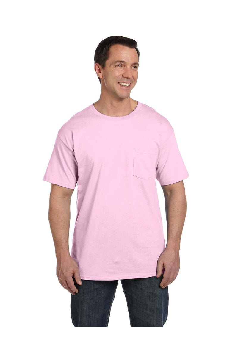 Hanes T-Shirts S / Pale Pink Hanes 5190P: Adult 6.1 oz. Beefy-T® with Pocket