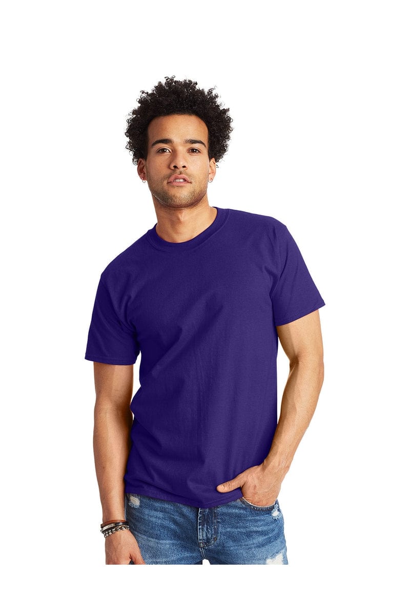 Hanes T-Shirts S / Purple Hanes 5180: Adult 6.1 oz. Beefy-T®