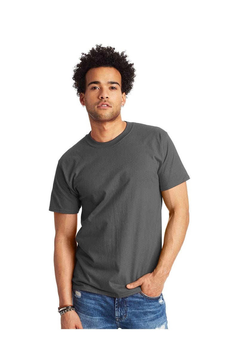 Hanes T-Shirts S / Smoke Gray Hanes 5180: Adult 6.1 oz. Beefy-T®