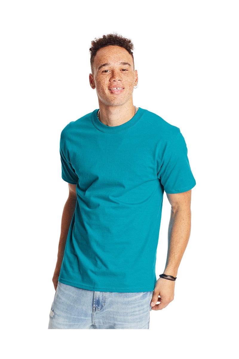 Hanes T-Shirts S / Teal Hanes 5180: Adult 6.1 oz. Beefy-T®