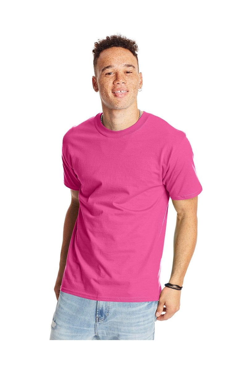 Hanes T-Shirts S / Wow Pink Hanes 5180: Adult 6.1 oz. Beefy-T®