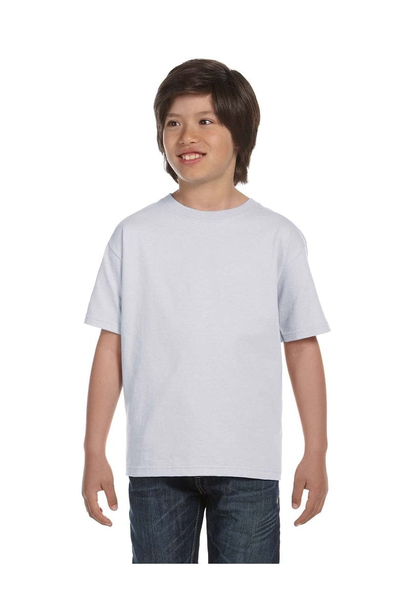 Hanes T-Shirts XS / Ash Hanes 5480: Youth 5.2 oz. ComfortSoft® Cotton T-Shirt