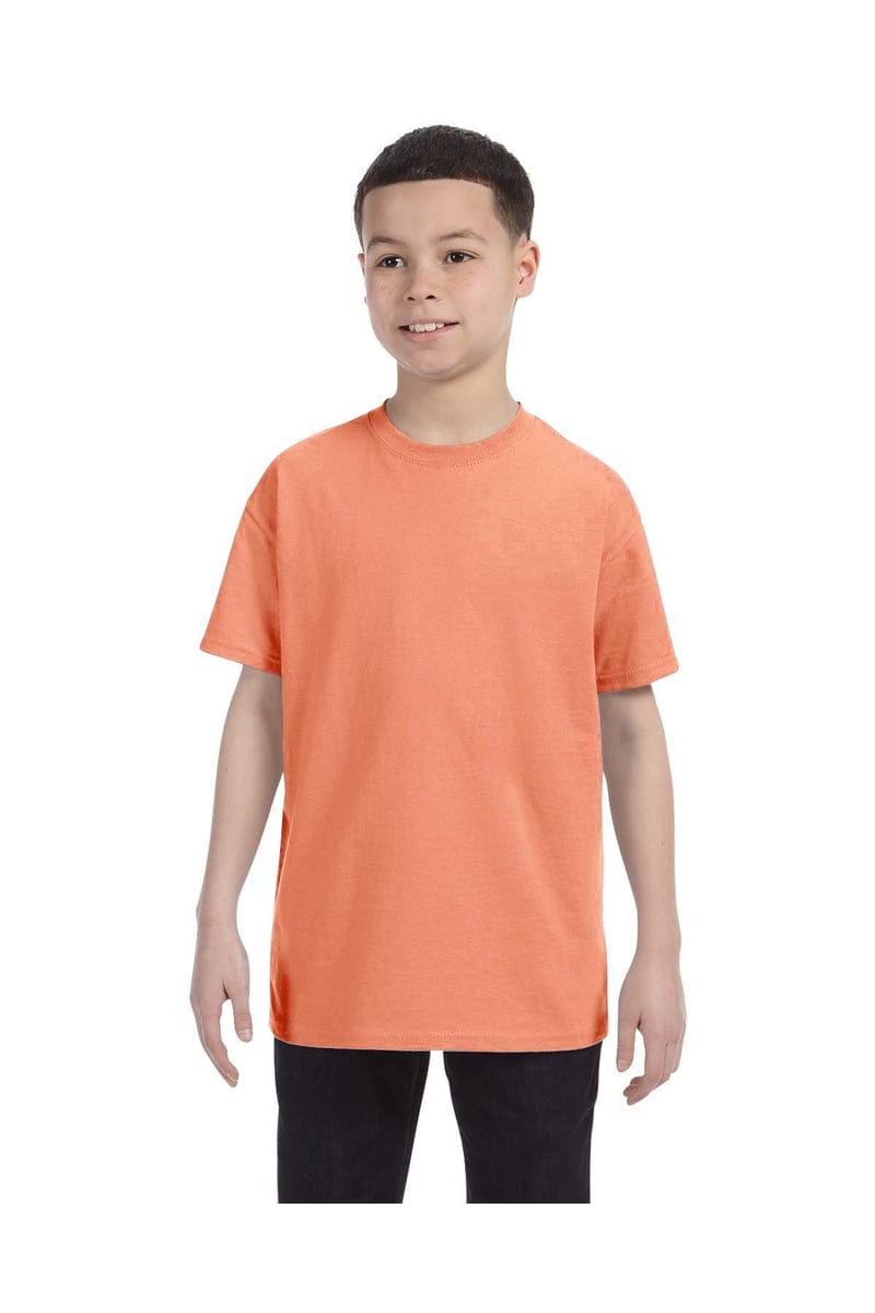 Hanes T-Shirts XS / Candy Orange Hanes 54500: Youth 6.1 oz. Tagless® T-Shirt, Basic Colors