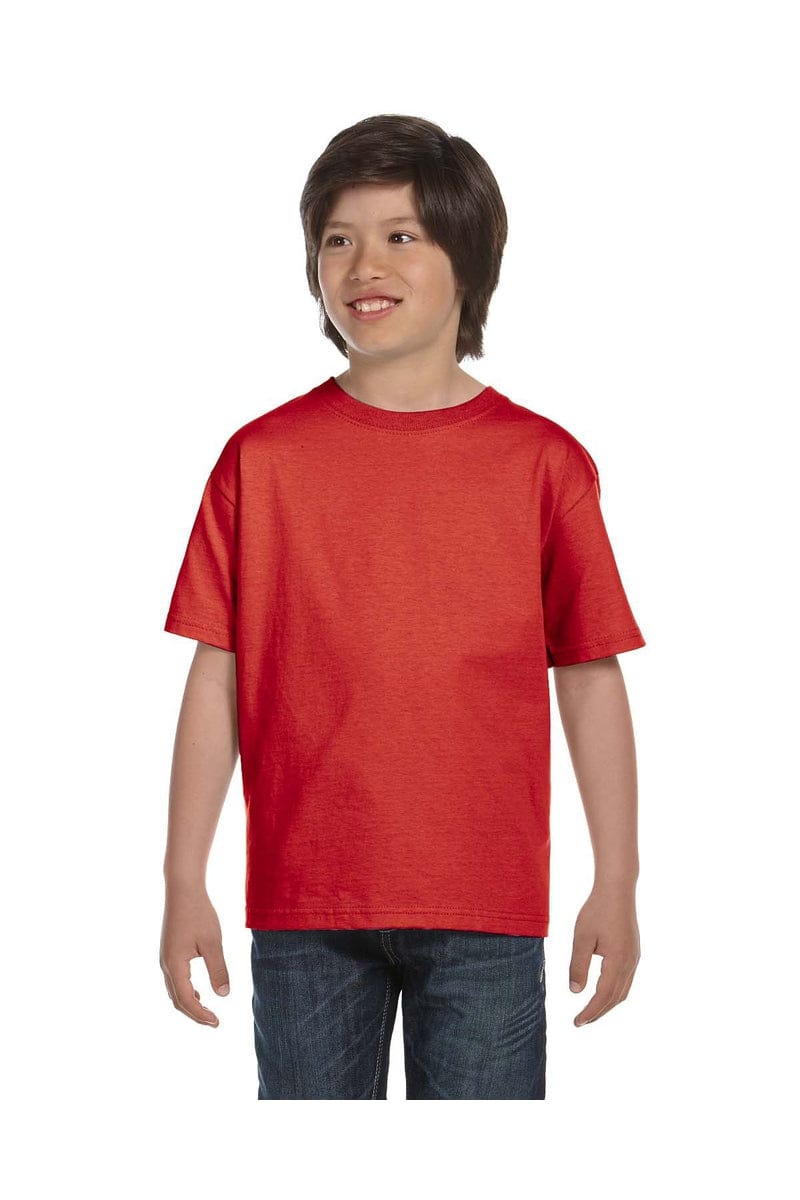 Hanes T-Shirts XS / Deep Red Hanes 5480: Youth 5.2 oz. ComfortSoft® Cotton T-Shirt