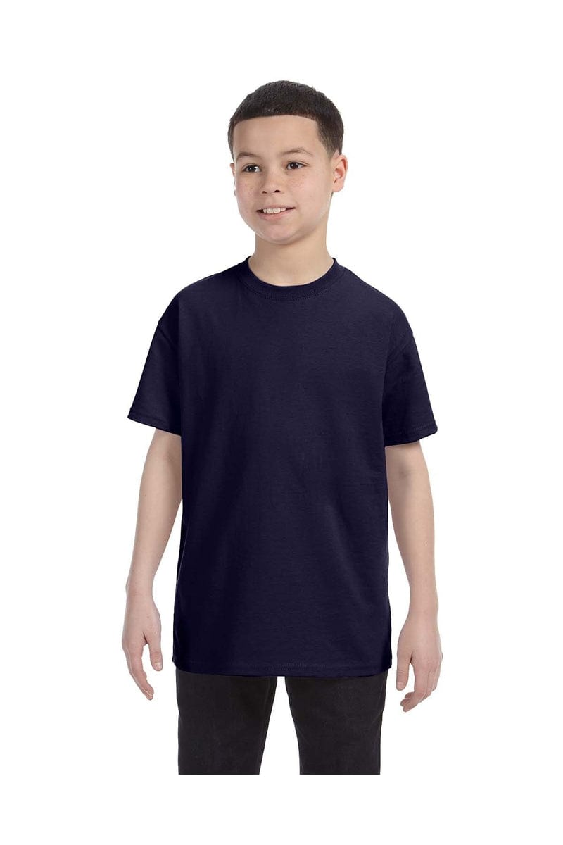 Hanes T-Shirts XS / Navy Hanes 54500: Youth 6.1 oz. Tagless® T-Shirt