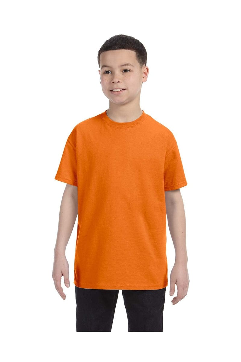 Hanes T-Shirts XS / Orange Hanes 54500: Youth 6.1 oz. Tagless® T-Shirt