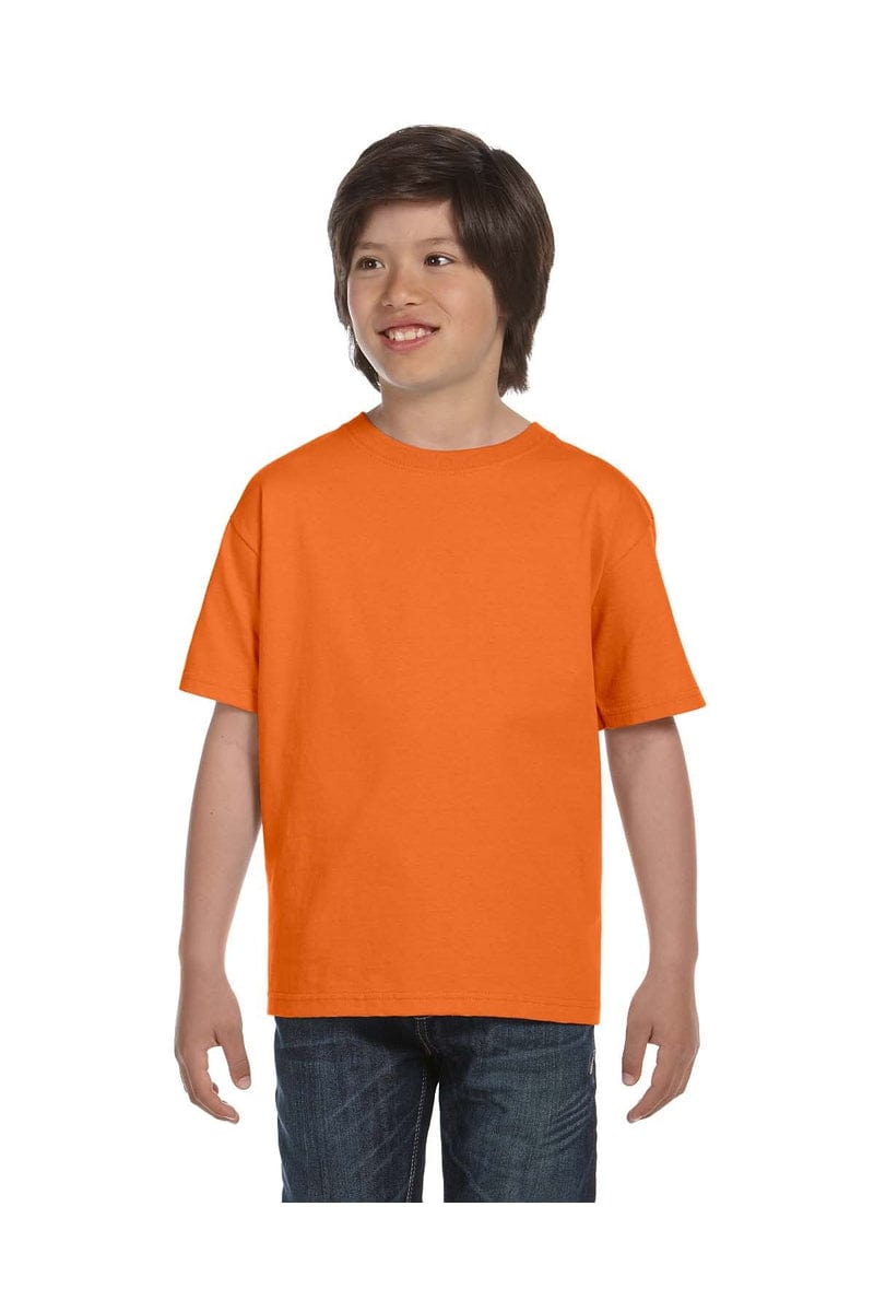 Hanes T-Shirts XS / Orange Hanes 5480: Youth 5.2 oz. ComfortSoft® Cotton T-Shirt