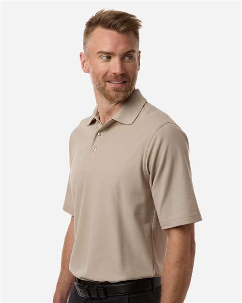 Harriton 13838 S / Khaki Harriton M105: Men's Maverick CVC Pique Polo