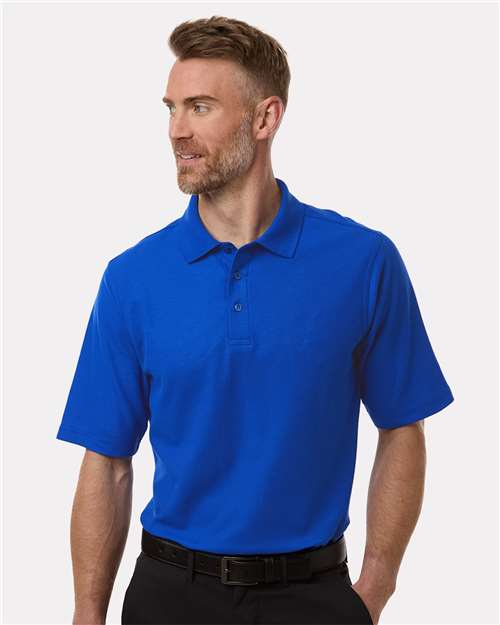Harriton 13838 S / True Royal Harriton M105: Men's Maverick CVC Pique Polo