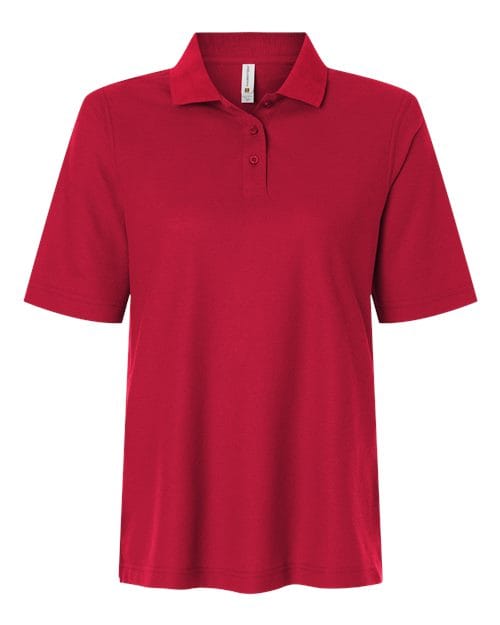 Harriton 13860 Harriton M105W: Women's Maverick CVC Pique Polo