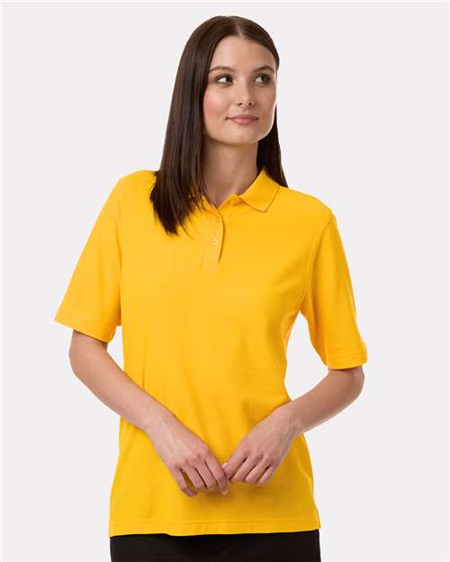 Harriton 13860 XS / Sunray Yellow Harriton M105W: Women's Maverick CVC Pique Polo