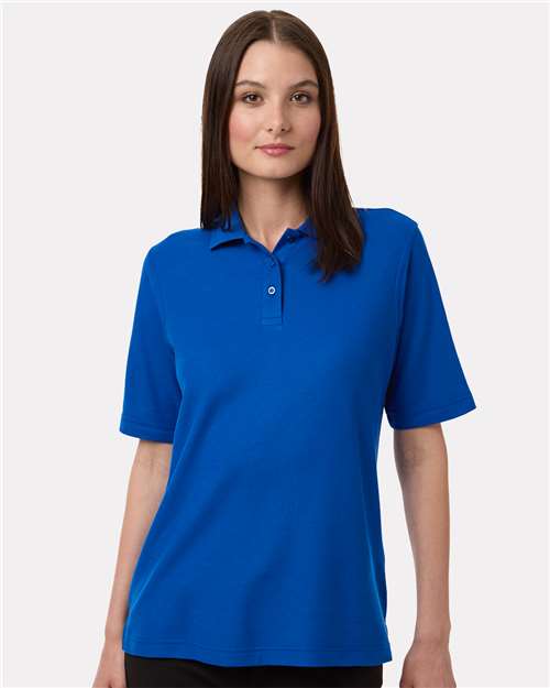Harriton 13860 XS / True Royal Harriton M105W: Women's Maverick CVC Pique Polo