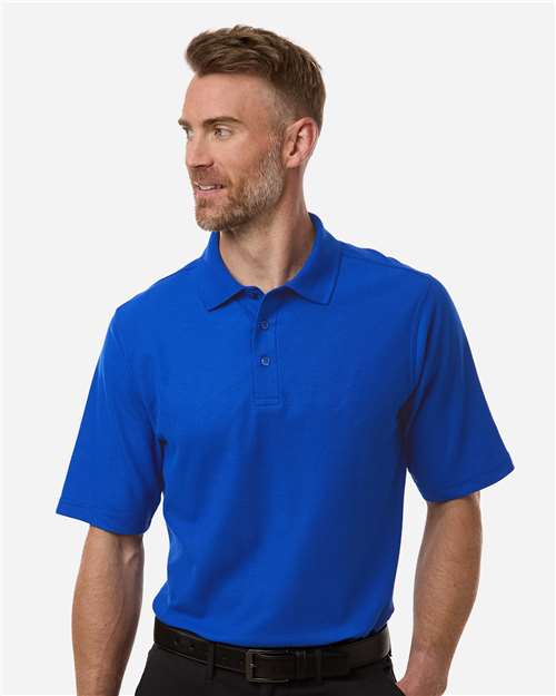 Harriton 13914 LT / True Royal Harriton M105T: Men's Tall Maverick CVC Pique Polo