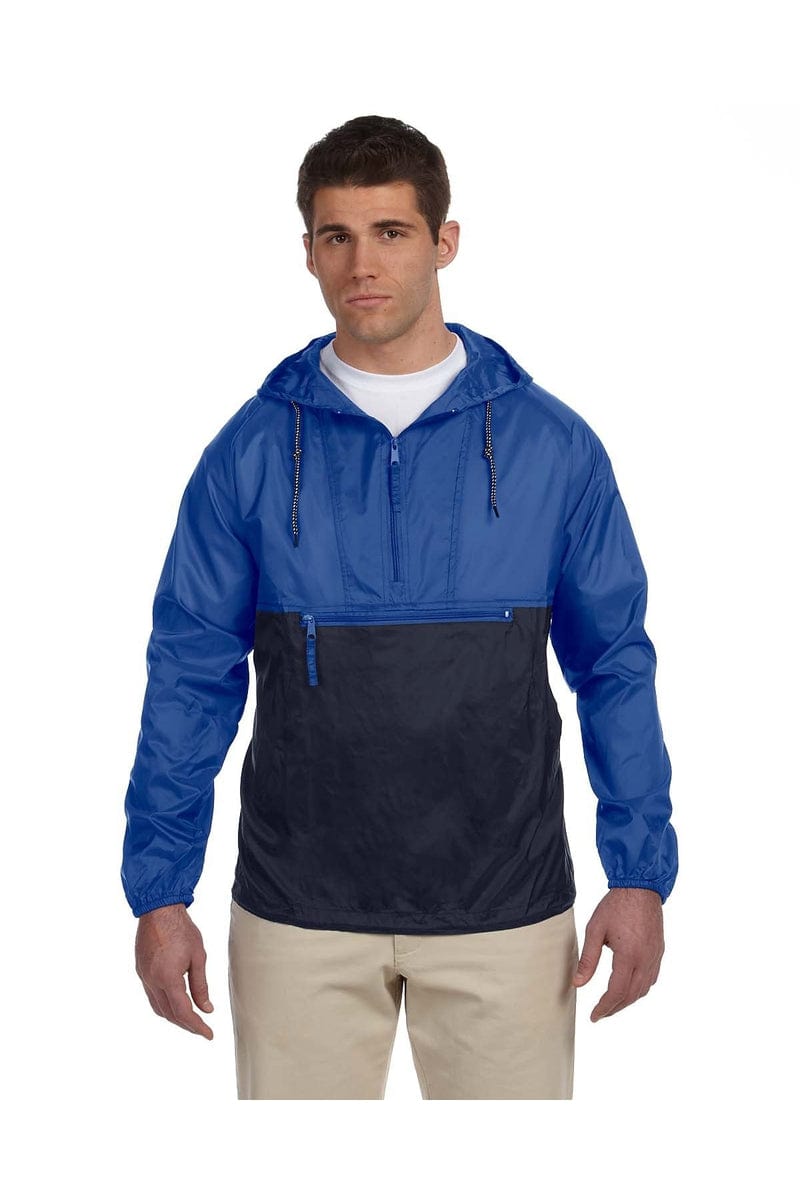 Harriton Outerwear S / Royal/ Navy Harriton M750: Adult Packable Nylon Jacket
