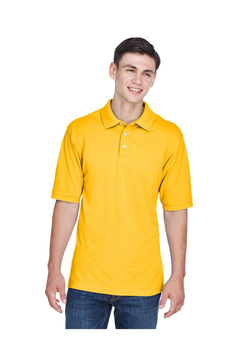 Harriton Polos/Knits 4XL / Sunray Yellow Harriton M265: Men's 5.6 oz. Easy Blend(tm) Polo, Basic Colors