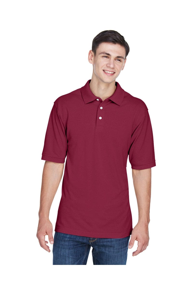 Harriton Polos/Knits 4XL / Wine Harriton M265: Men's 5.6 oz. Easy Blend(tm) Polo, Basic Colors
