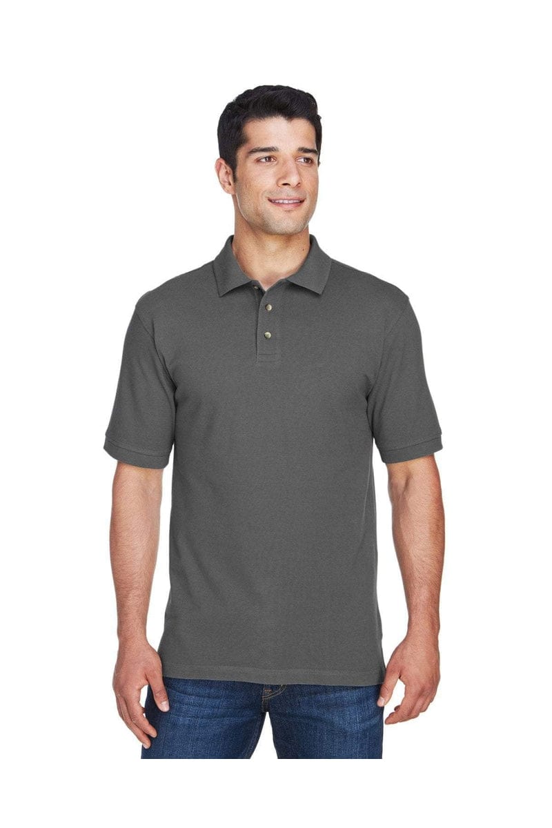 Harriton Polos/Knits Harriton M200: Men's 6 oz. Ringspun Cotton Pique Short-Sleeve Polo