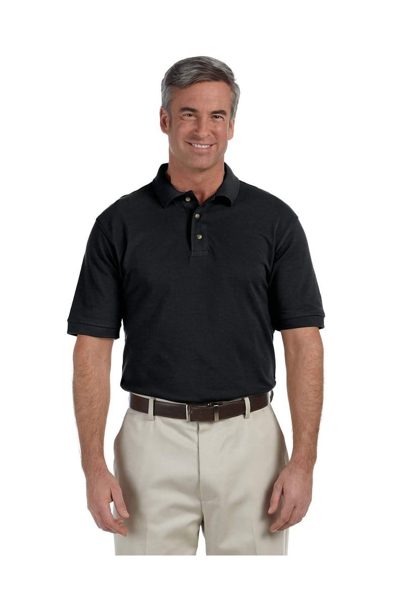 Harriton Polos/Knits Harriton M200T: Men's Tall 6 oz. Ringspun Cotton Pique Short-Sleeve Polo