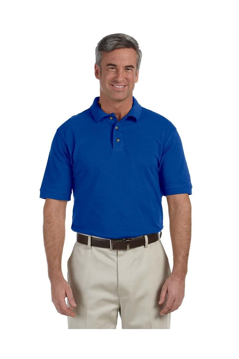 Harriton Polos/Knits Harriton M200T: Men's Tall 6 oz. Ringspun Cotton Pique Short-Sleeve Polo