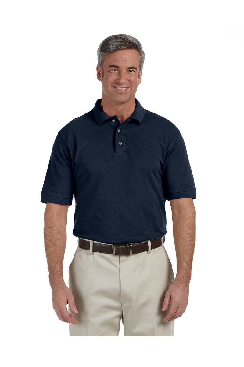 Harriton Polos/Knits Harriton M200T: Men's Tall 6 oz. Ringspun Cotton Pique Short-Sleeve Polo