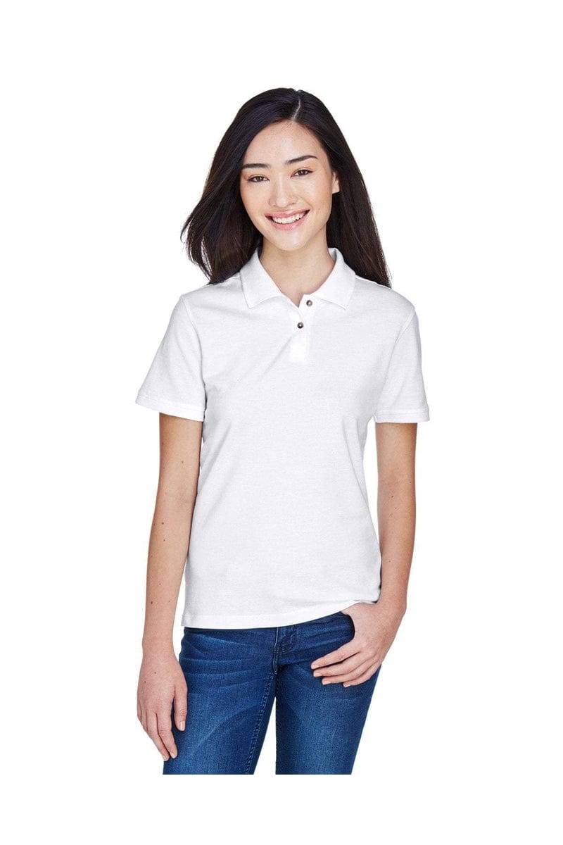 Harriton Polos/Knits Harriton M200W: Ladies' 6 oz. Ringspun Cotton Pique Short-Sleeve Polo