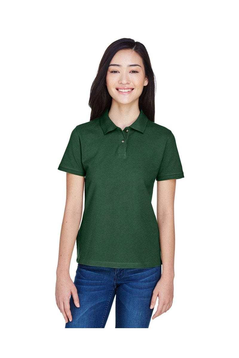 Harriton Polos/Knits Harriton M200W: Ladies' 6 oz. Ringspun Cotton Pique Short-Sleeve Polo