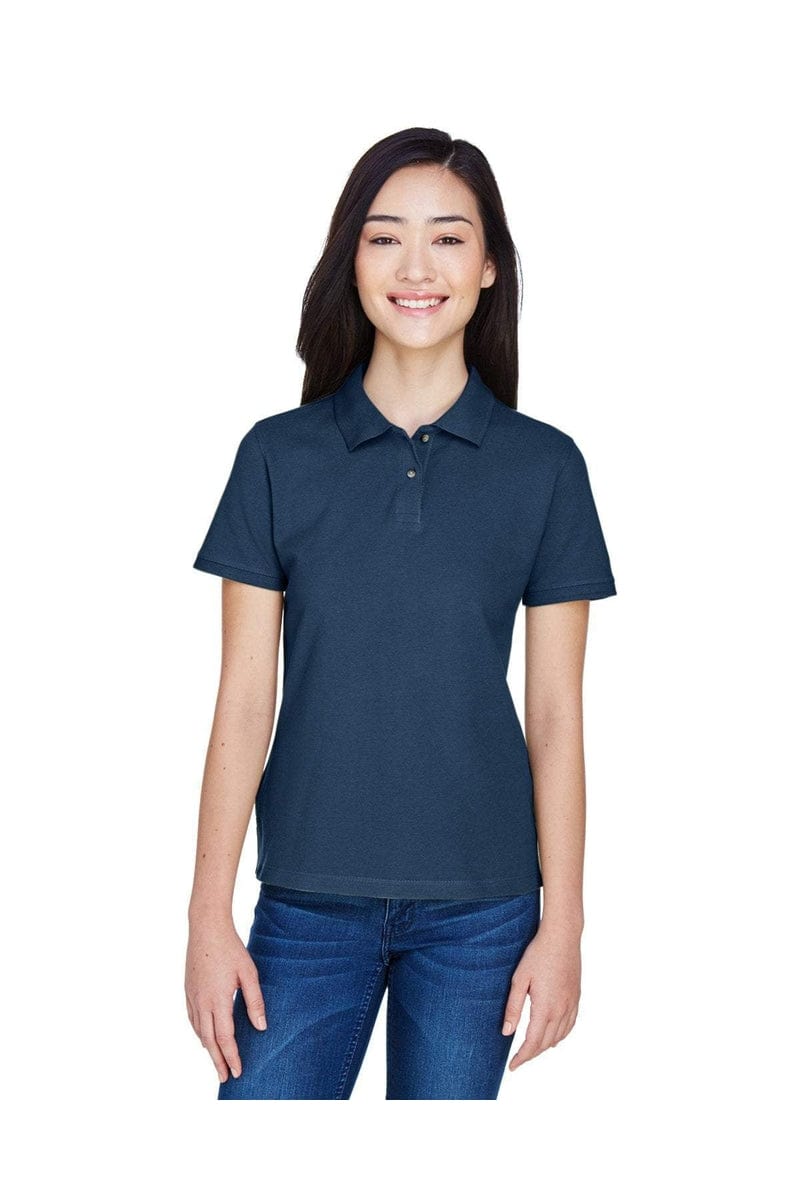 Harriton Polos/Knits Harriton M200W: Ladies' 6 oz. Ringspun Cotton Pique Short-Sleeve Polo