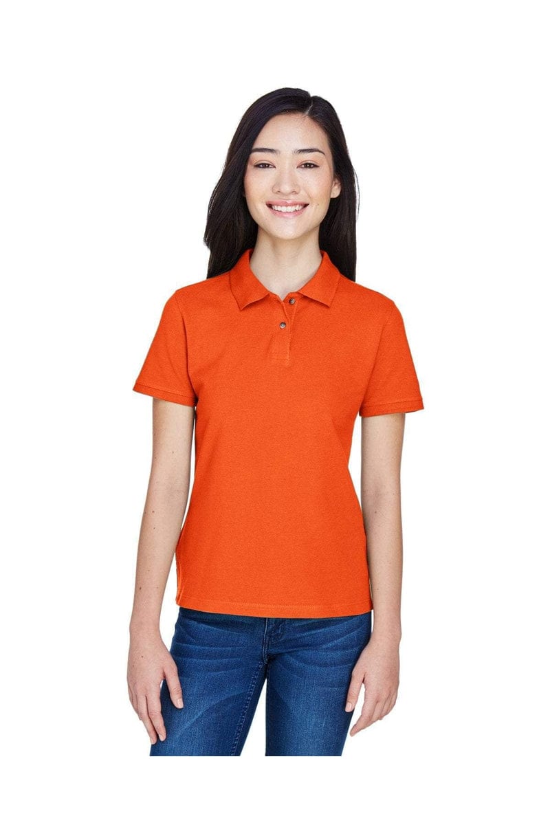 Harriton Polos/Knits Harriton M200W: Ladies' 6 oz. Ringspun Cotton Pique Short-Sleeve Polo