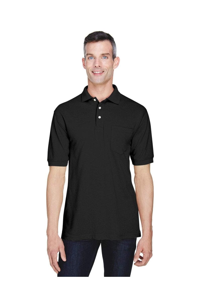Harriton Polos/Knits Harriton M265P: Men's 5.6 oz. Easy Blend(tm) Polo with Pocket