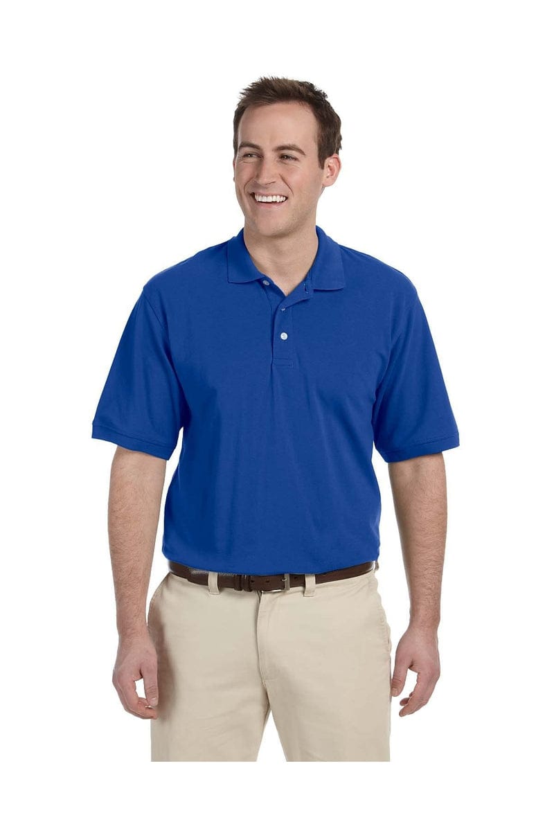 Harriton Polos/Knits Harriton M265T: Men's Tall 5.6 oz. Easy Blend(tm) Polo
