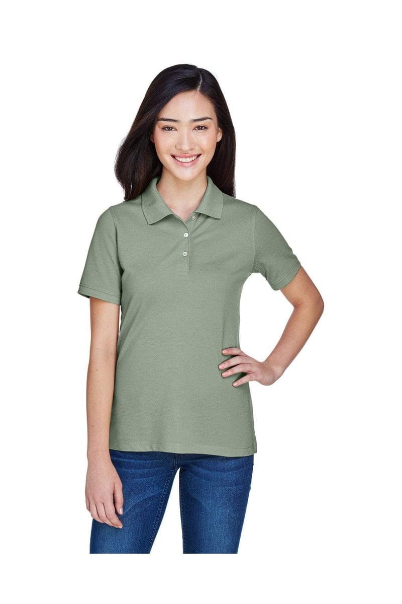 Harriton Polos/Knits Harriton M265W: Ladies' 5.6 oz. Easy Blend(tm) Polo