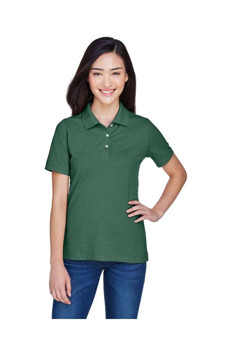 Harriton Polos/Knits Harriton M265W: Ladies' 5.6 oz. Easy Blend(tm) Polo