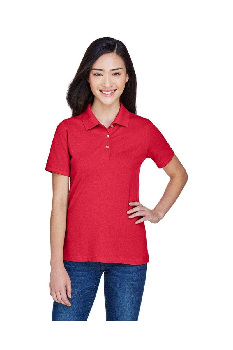 Harriton Polos/Knits Harriton M265W: Ladies' 5.6 oz. Easy Blend(tm) Polo