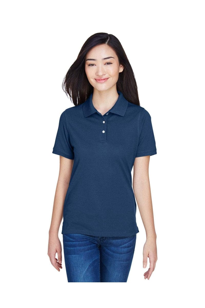 Harriton Polos/Knits Harriton M265W: Ladies' 5.6 oz. Easy Blend(tm) Polo, Basic Colors