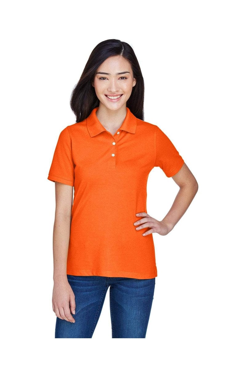 Harriton Polos/Knits Harriton M265W: Ladies' 5.6 oz. Easy Blend(tm) Polo, Basic Colors