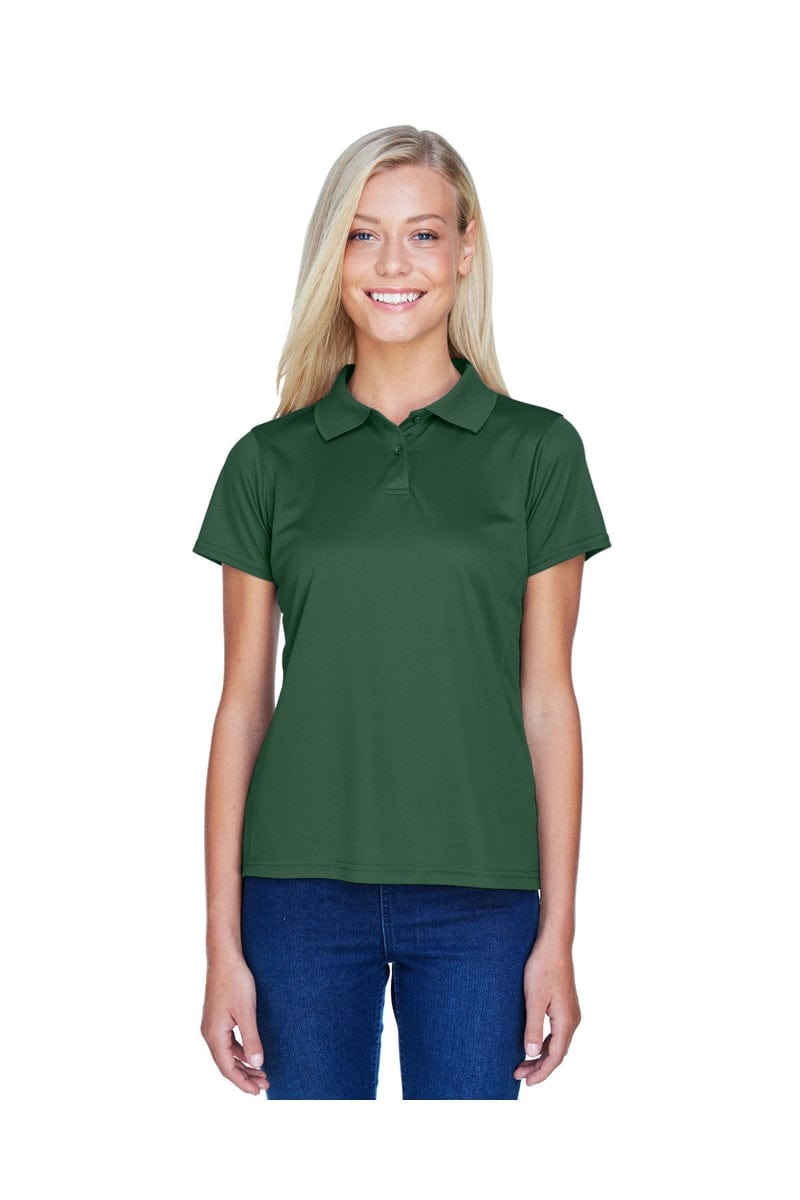 Harriton Polos/Knits S / Dark Green Harriton M315W: Ladies' 4 oz. Polytech Polo