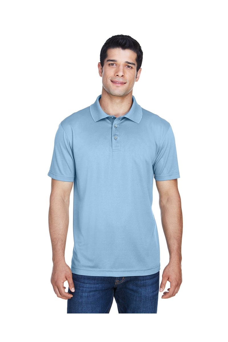 Harriton Polos/Knits S / Light Blue Harriton M315: Men's Polytech Polo