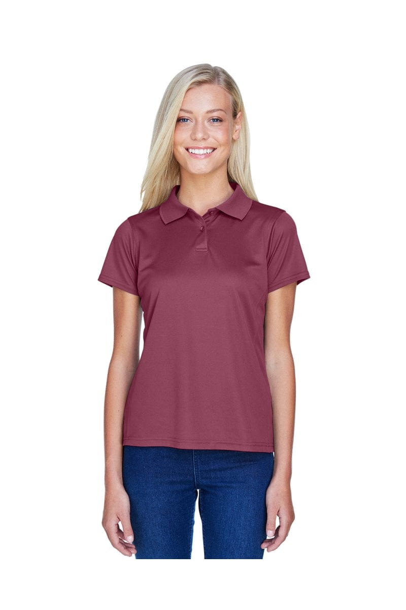 Harriton Polos/Knits S / Maroon Harriton M315W: Ladies' 4 oz. Polytech Polo