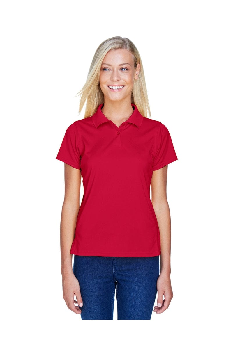 Harriton Polos/Knits S / Red Harriton M315W: Ladies' 4 oz. Polytech Polo