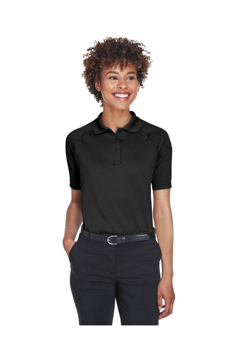 Harriton Polos/Knits XS / Black Harriton M211W: Ladies' Tactical Performance Polo