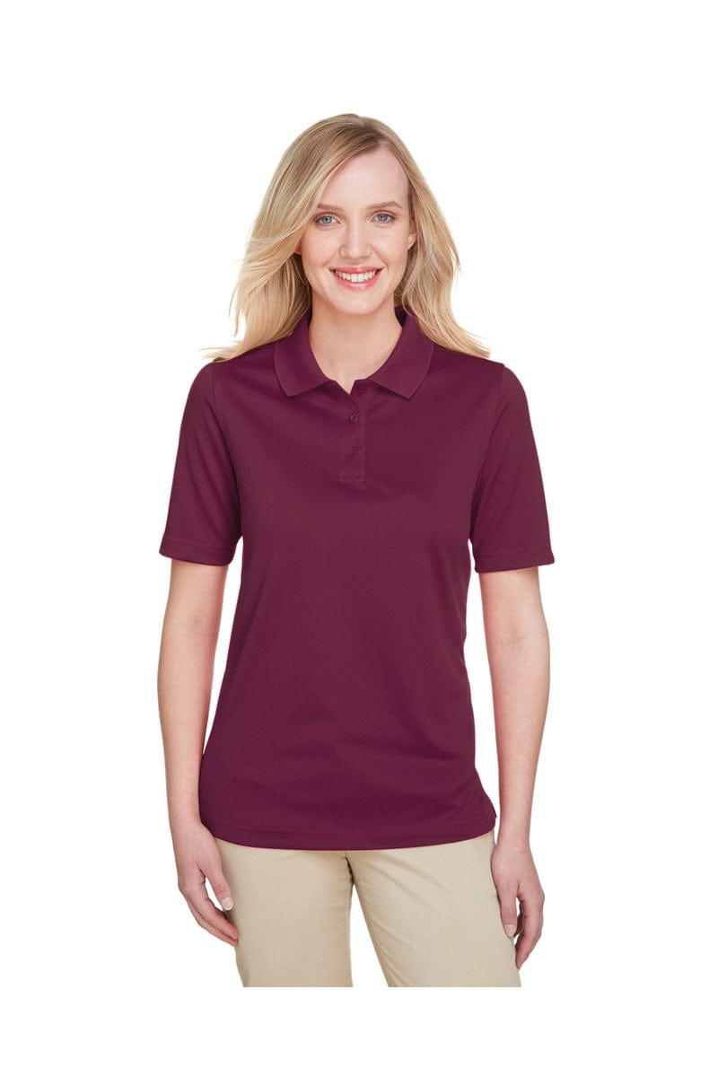 Harriton Polos/Knits XS / Maroon Harriton M348W: Ladies' Advantage Snag Protection Plus Polo