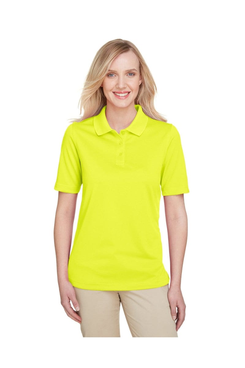 Harriton Polos/Knits XS / Safety Yellow Harriton M348W: Ladies' Advantage Snag Protection Plus Polo