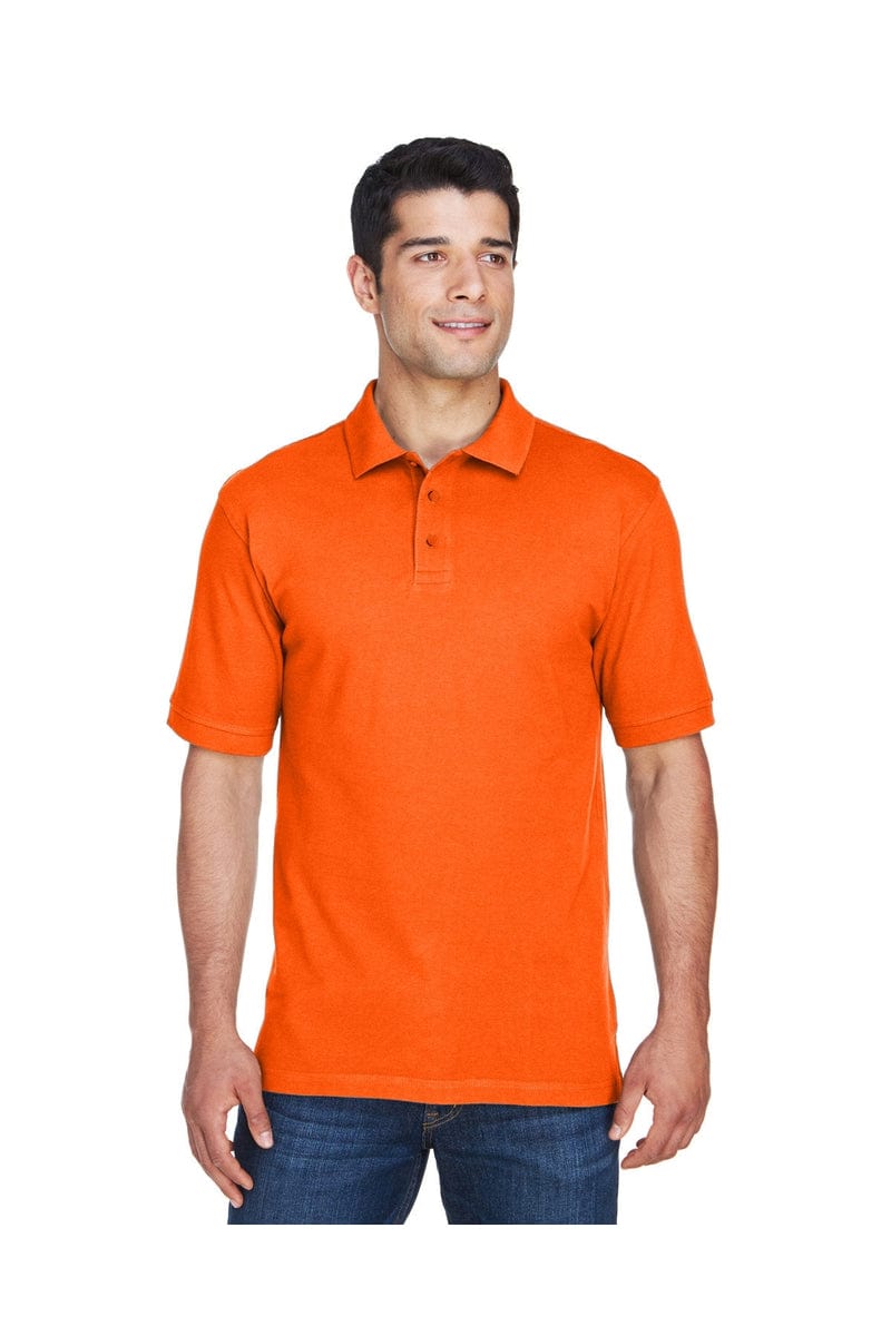 Harriton Polos/Knits XS / Team Orange Harriton M200: Men's 6 oz. Ringspun Cotton Pique Short-Sleeve Polo, Basic Colors