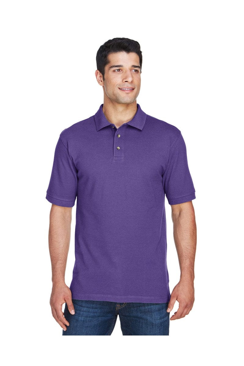 Harriton Polos/Knits XS / Team Purple Harriton M200: Men's 6 oz. Ringspun Cotton Pique Short-Sleeve Polo, Basic Colors