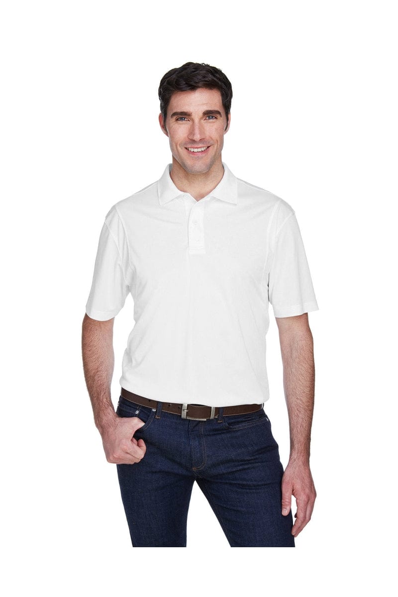 Harriton Polos/Knits XS / White Harriton M354: Men's Micro-Pique Polo