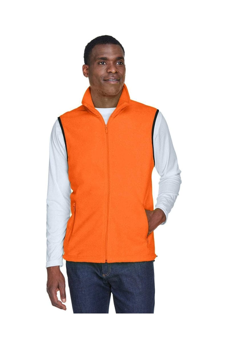 Harriton Sweatshirts/Fleece S / Safety Orange Harriton M985: Adult 8 oz. Fleece Vest