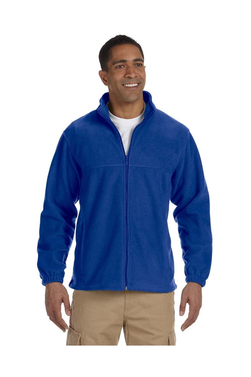 Harriton Sweatshirts/Fleece XLT / True Royal Harriton M990T: Men's Tall 8 oz. Full-Zip Fleece