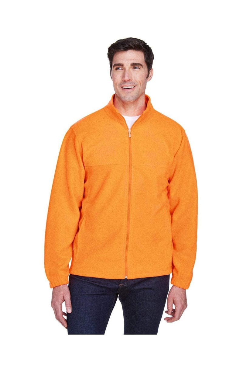 Harriton Sweatshirts/Fleece XS / Safety Orange Harriton M990: Men's 8 oz. Full-Zip Fleece