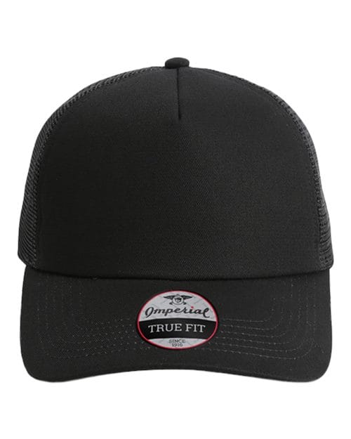Imperial 10659 Adjustable / Black 1287-North Country Trucker Cap